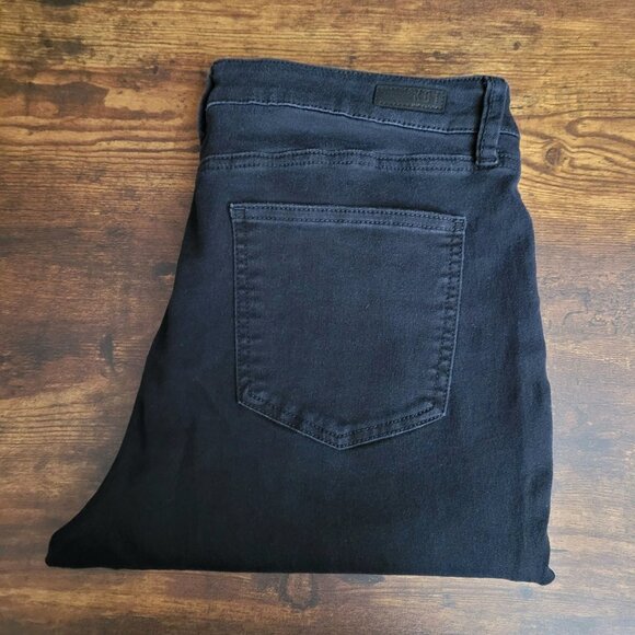 Kut from the Kloth Jeans 16 S High Rise Toothpick Skinny Black Wash Stretch Deni - Picture 3 of 10